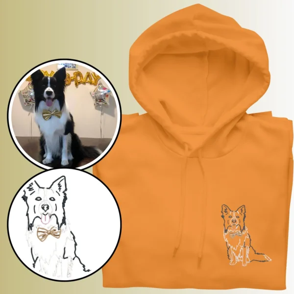 Unisex Hoodie – Custom Pet Embroidered